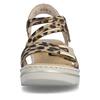 Rieker Cross Strap Velcro Wedge Sandal - Leopard Print